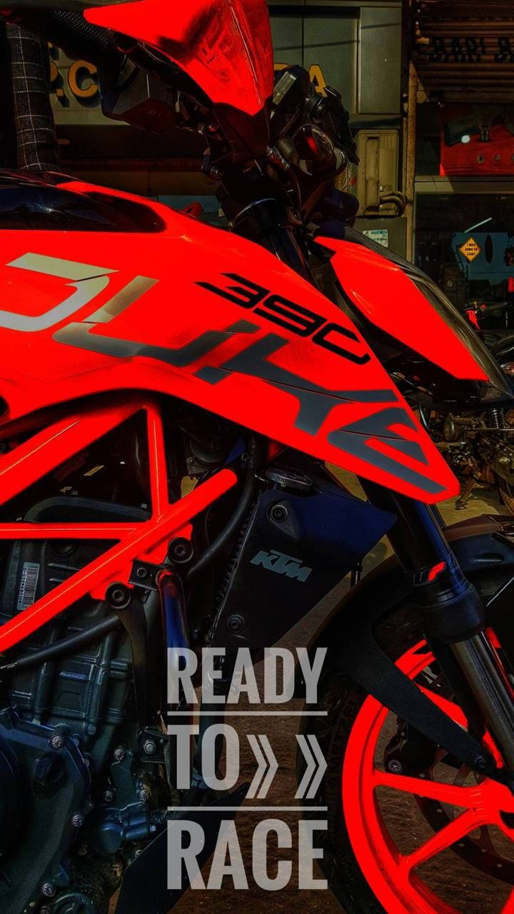 Download Ready To Race Red Ktm Iphone Wallpaper 