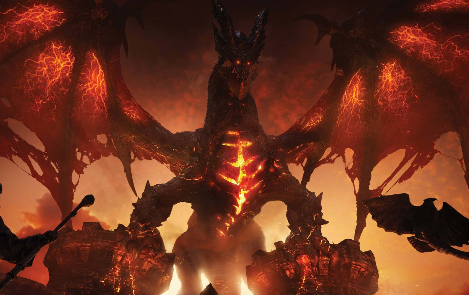 Mundoreal De Dragões Do World Of Warcraft. Papel de Parede