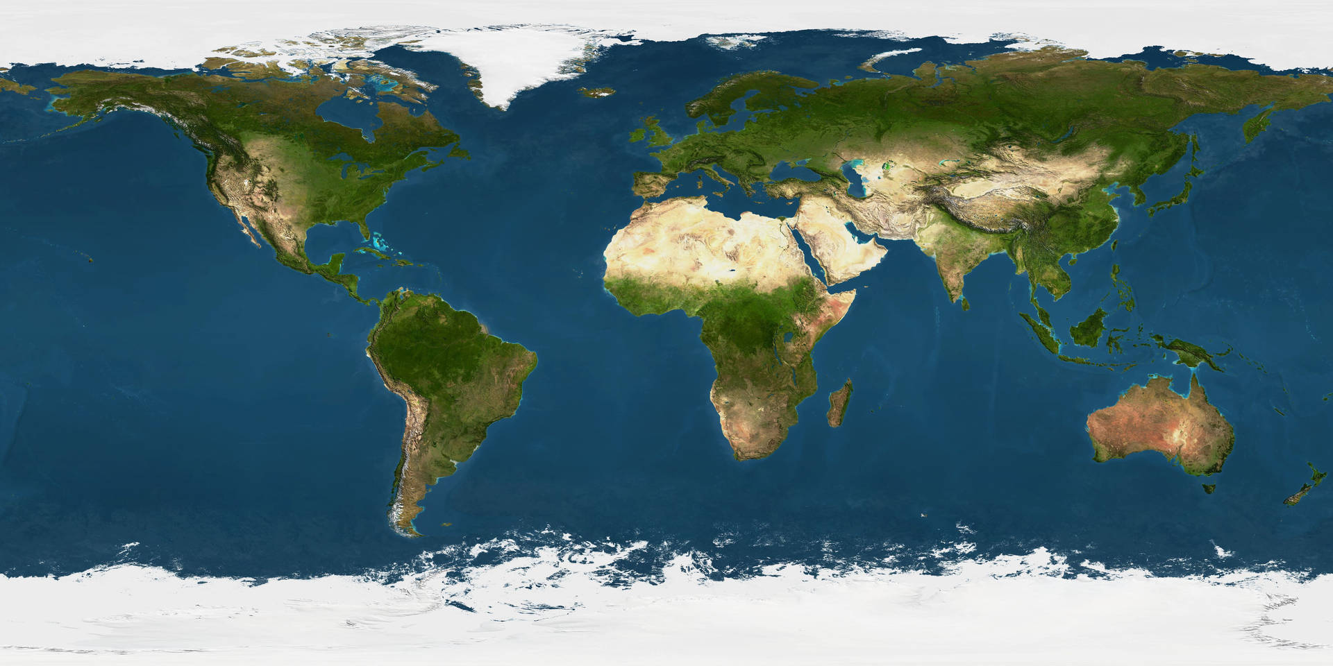 Real Earth World Map