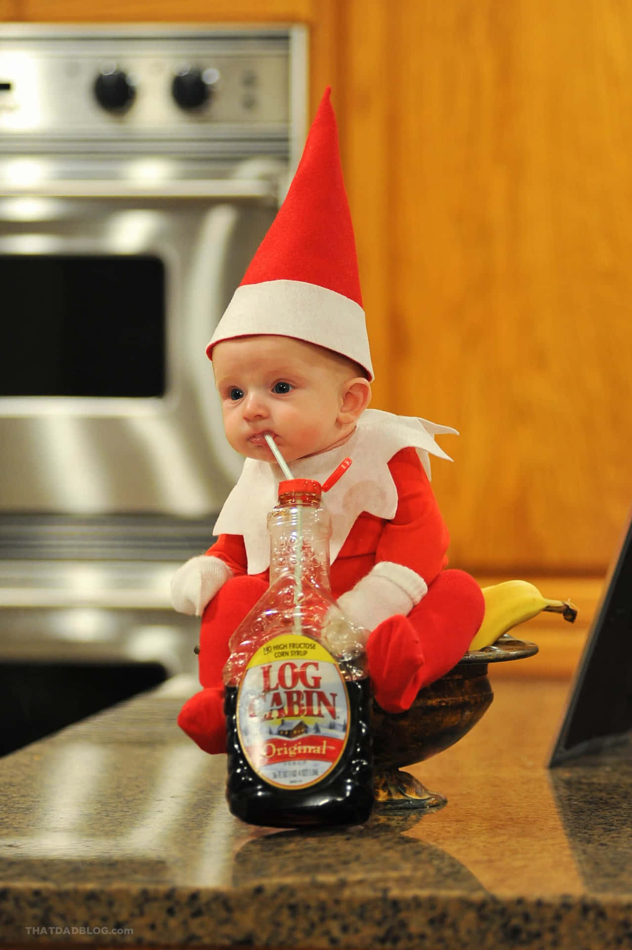 Elf Costume On Baby