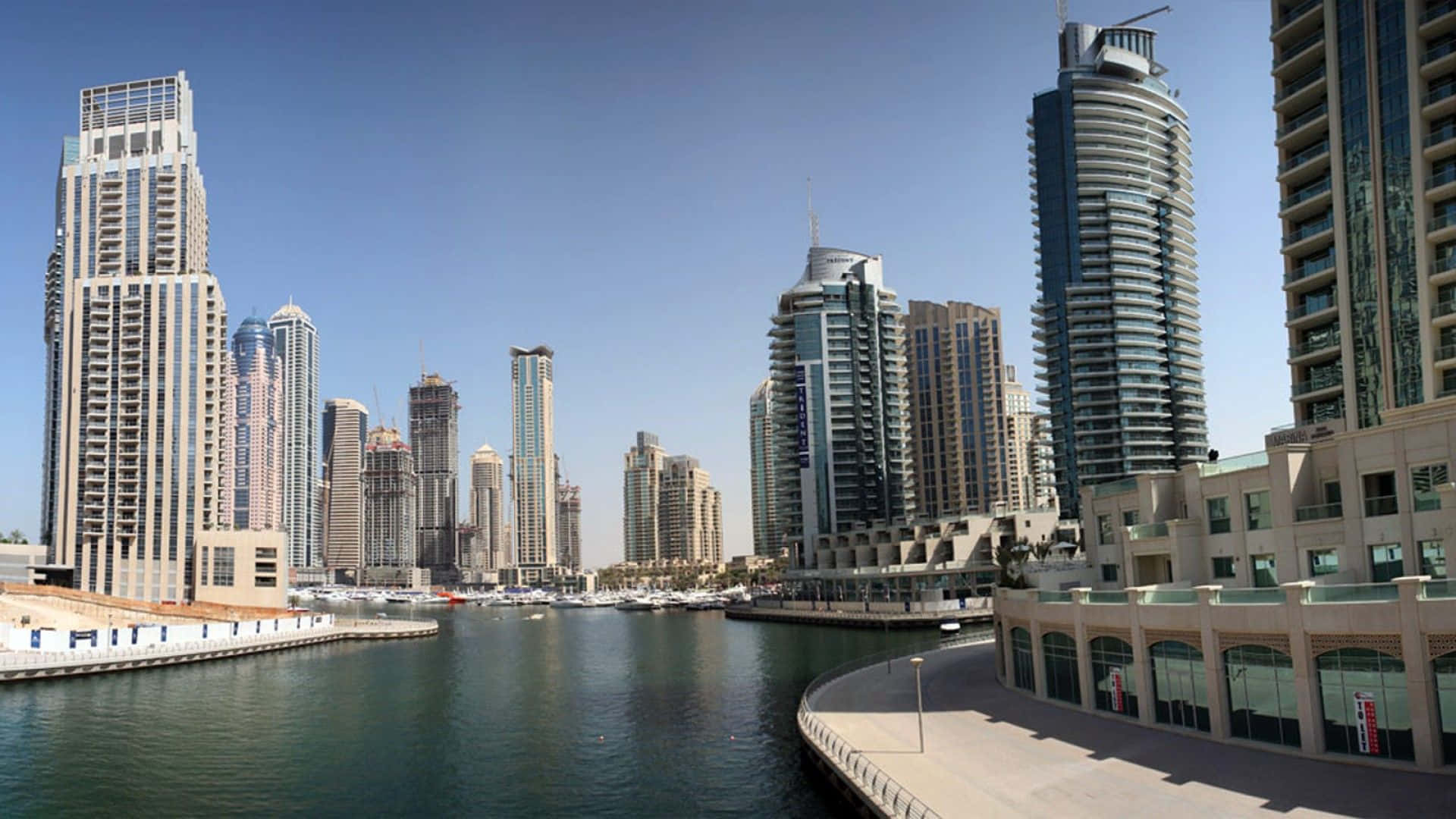 A View Of The Marina In Dubai