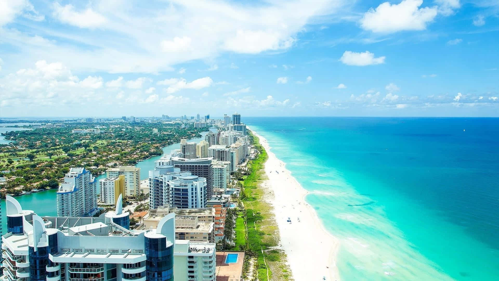Miamibeach, Florida - Luftaufnahme