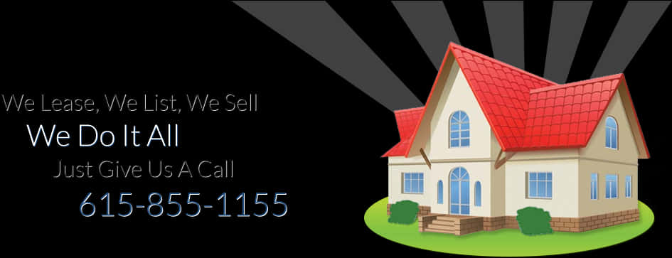 Real Estate Services Banner PNG