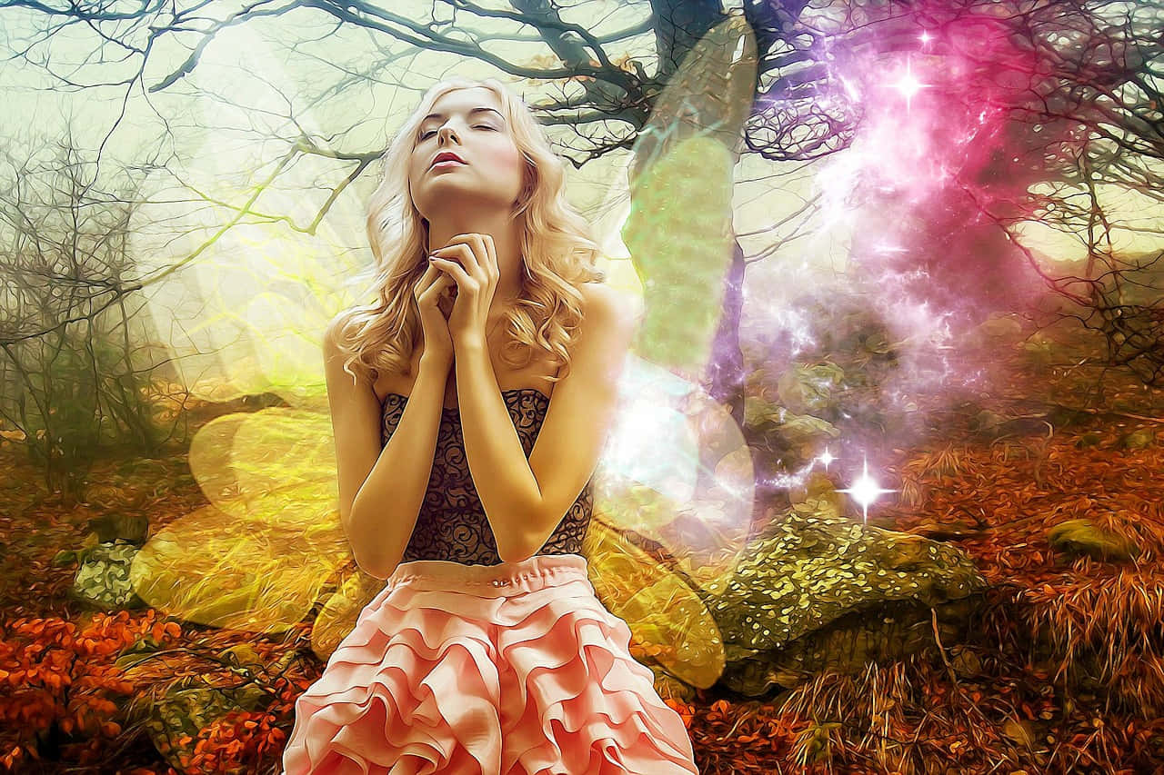 Magical Real Fairy Praying Picture