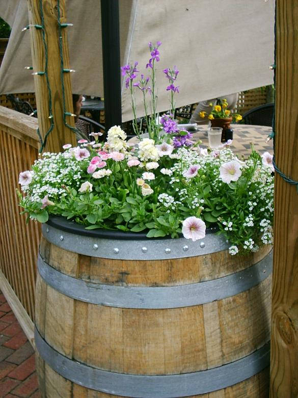 Real Floral Barrel