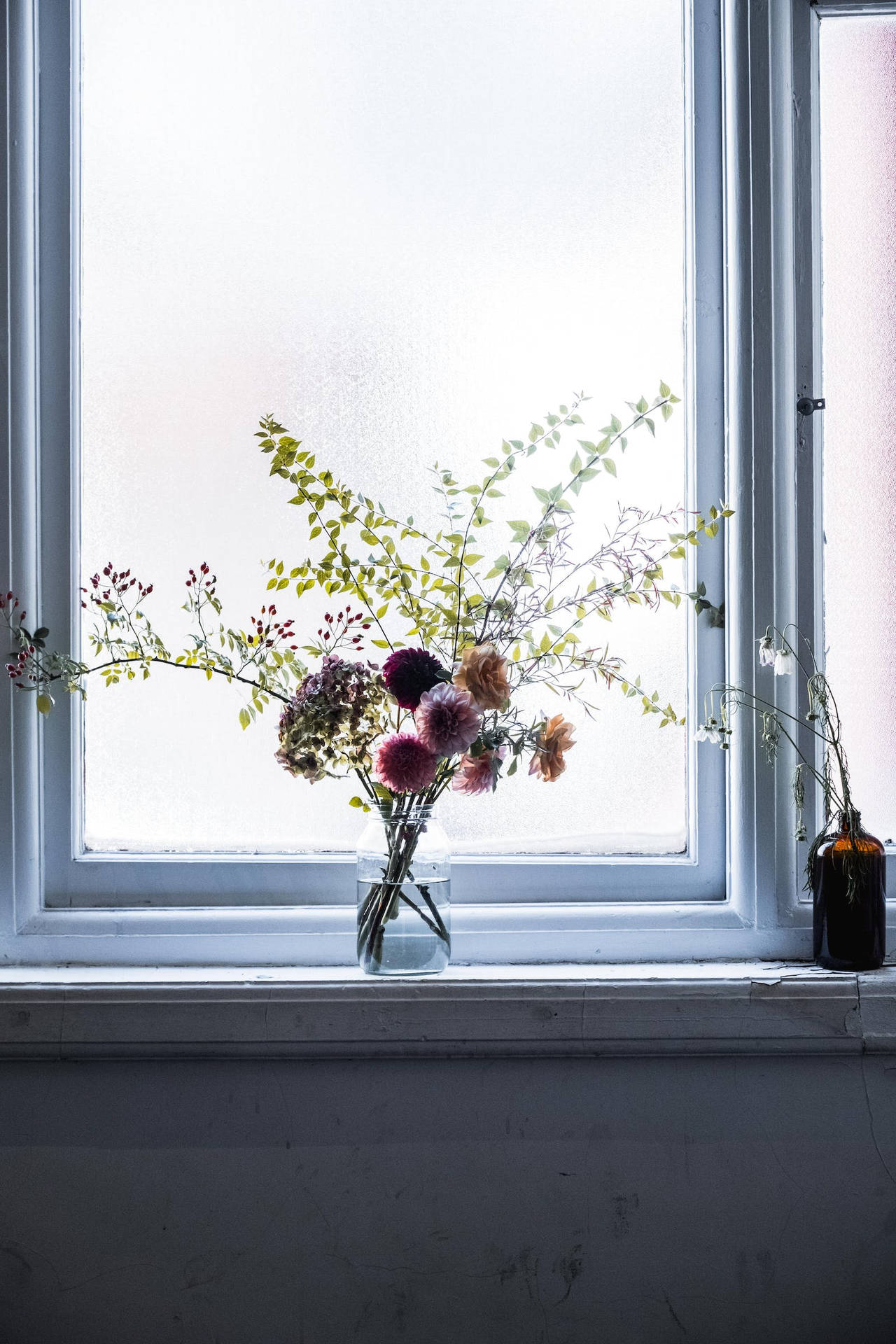 Real Floral In Window