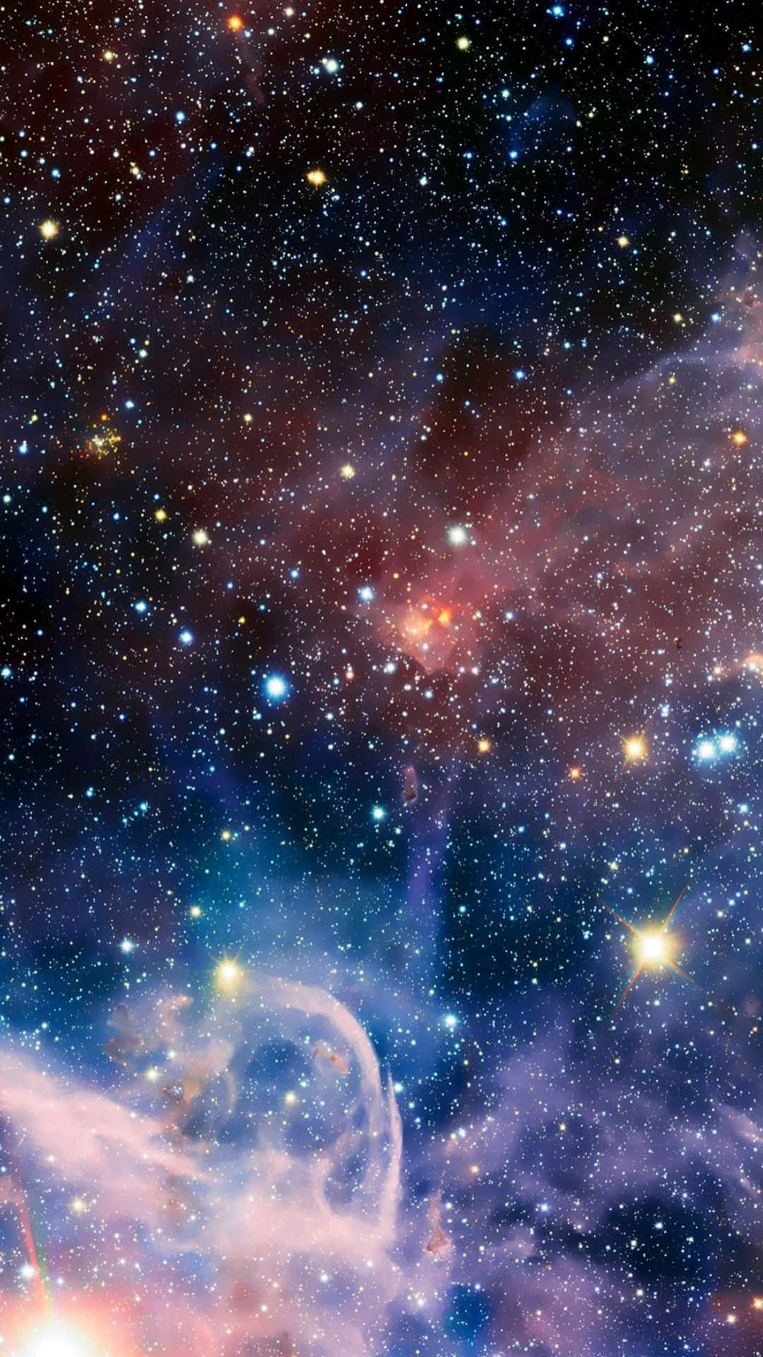 Umespaço Com Estrelas E Nebulosas