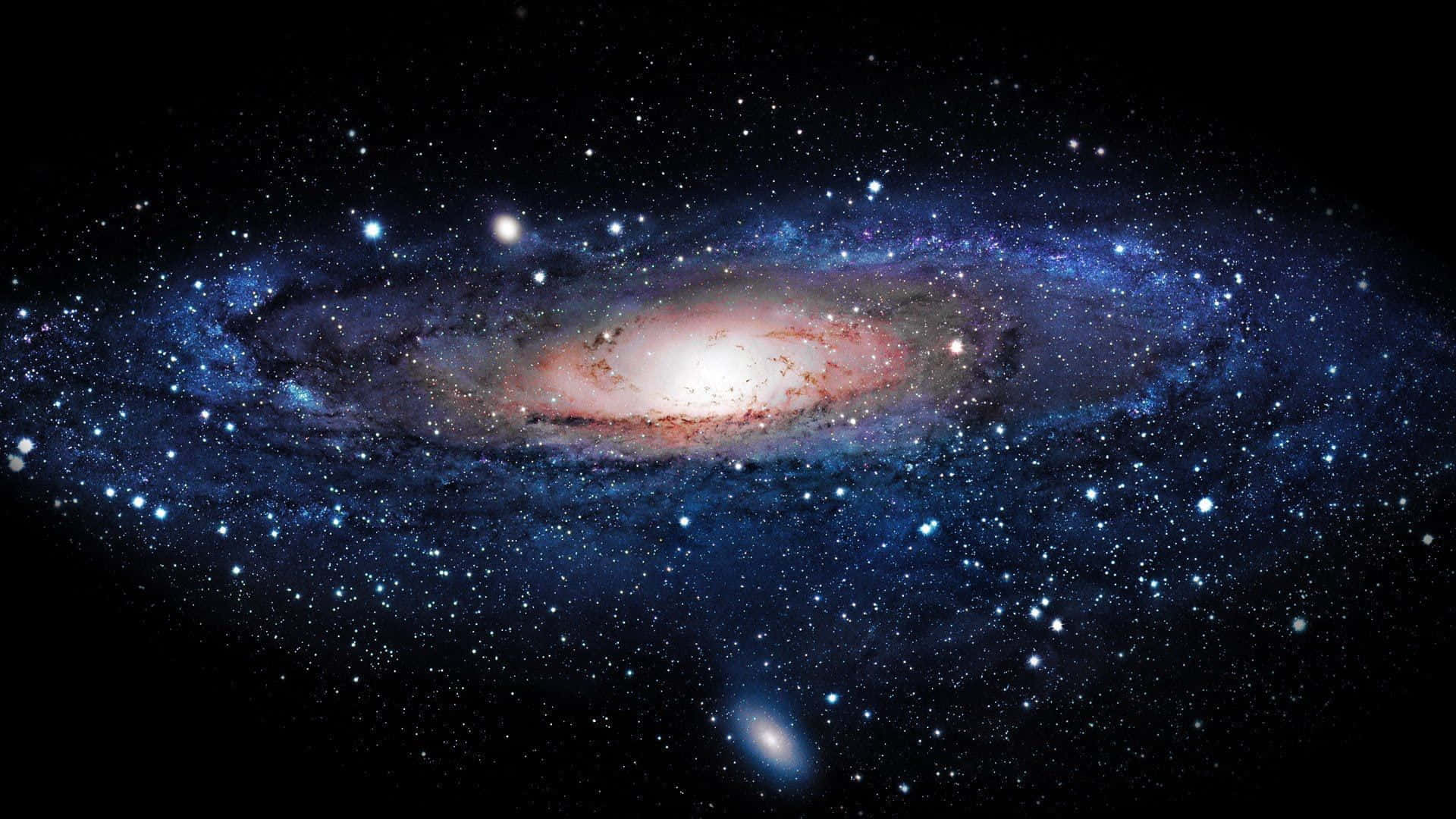 Enspiralgalax Med Stjärnor I Bakgrunden