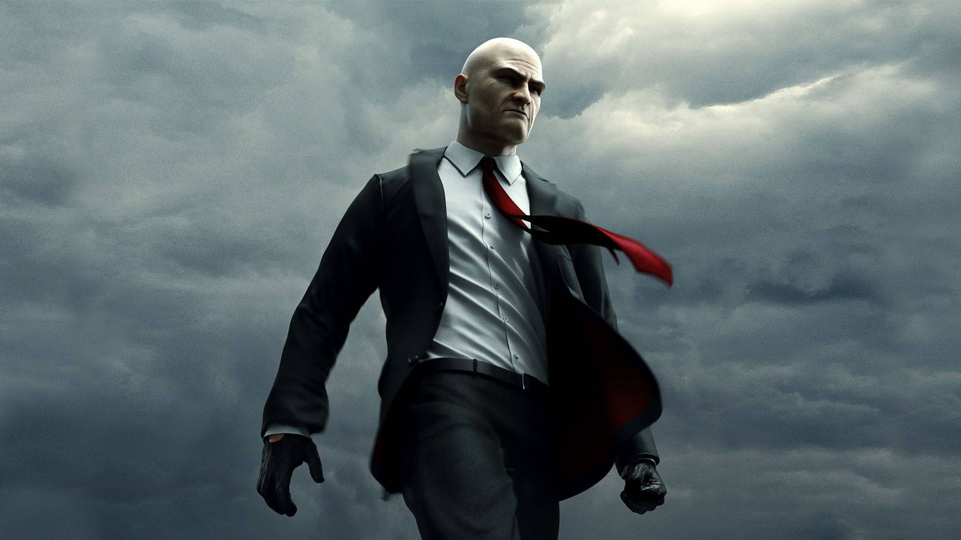 Real Hitman Agent 47 Under Thick Clouds Wallpaper