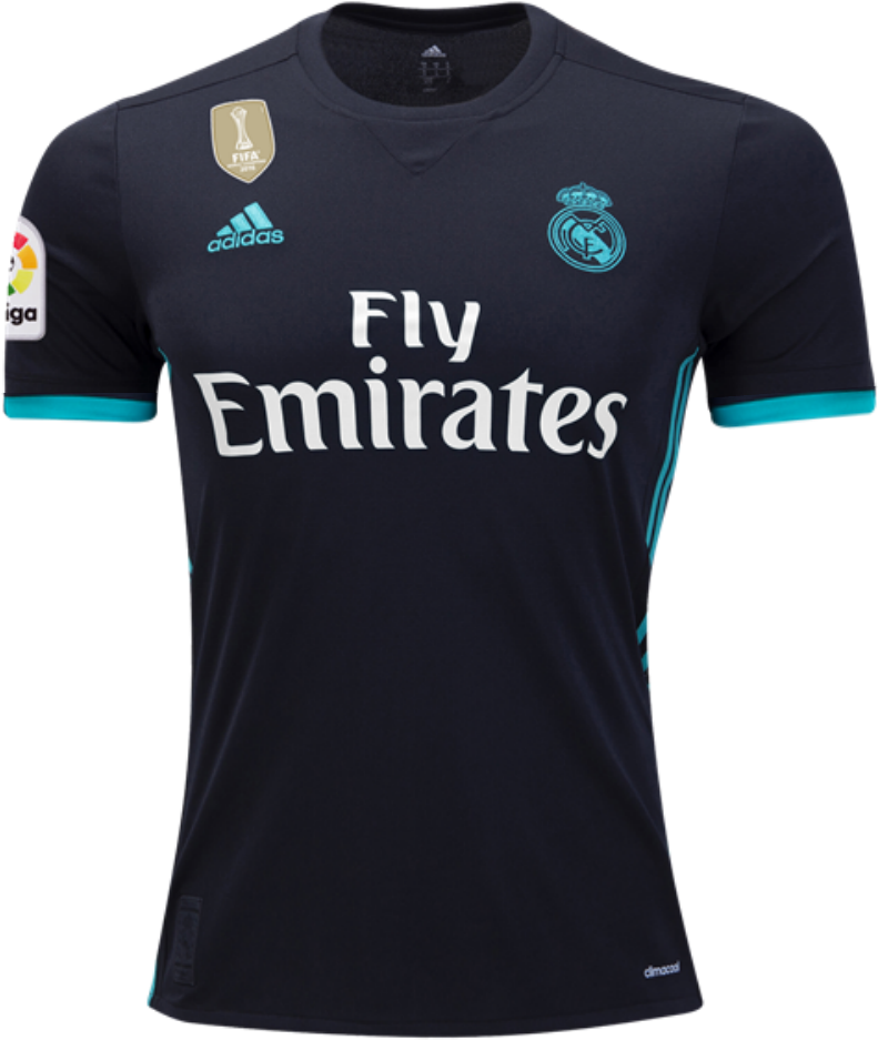 Real Madrid Away Jersey Display PNG