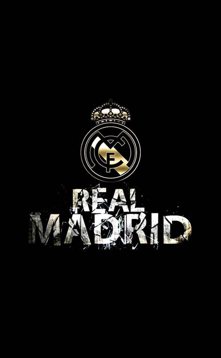 Striking Black and Gold Real Madrid Wallpaper. Wallpaper
