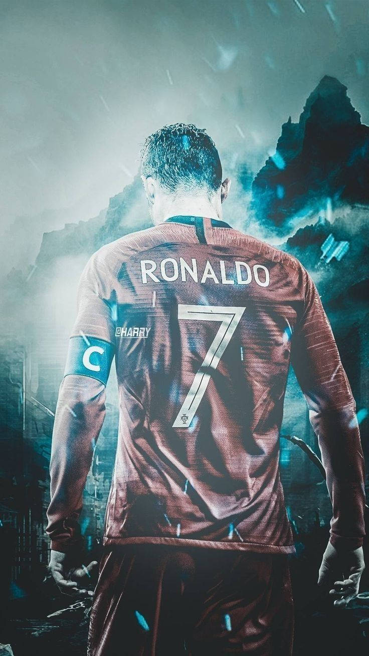 Download Real Madrid Cf Red Jersey Cr7 3d Wallpaper 