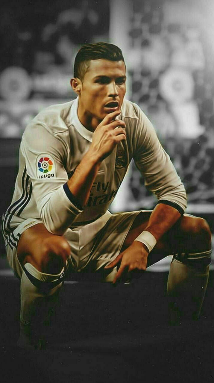 Cristiano Ronaldo Iphone Del Real Madrid Sfondo