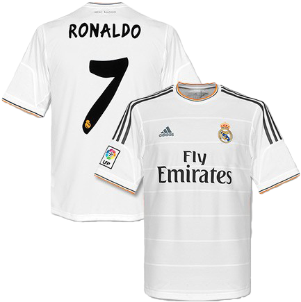 Real Madrid Fly Emirates Jersey Ronaldo7 PNG