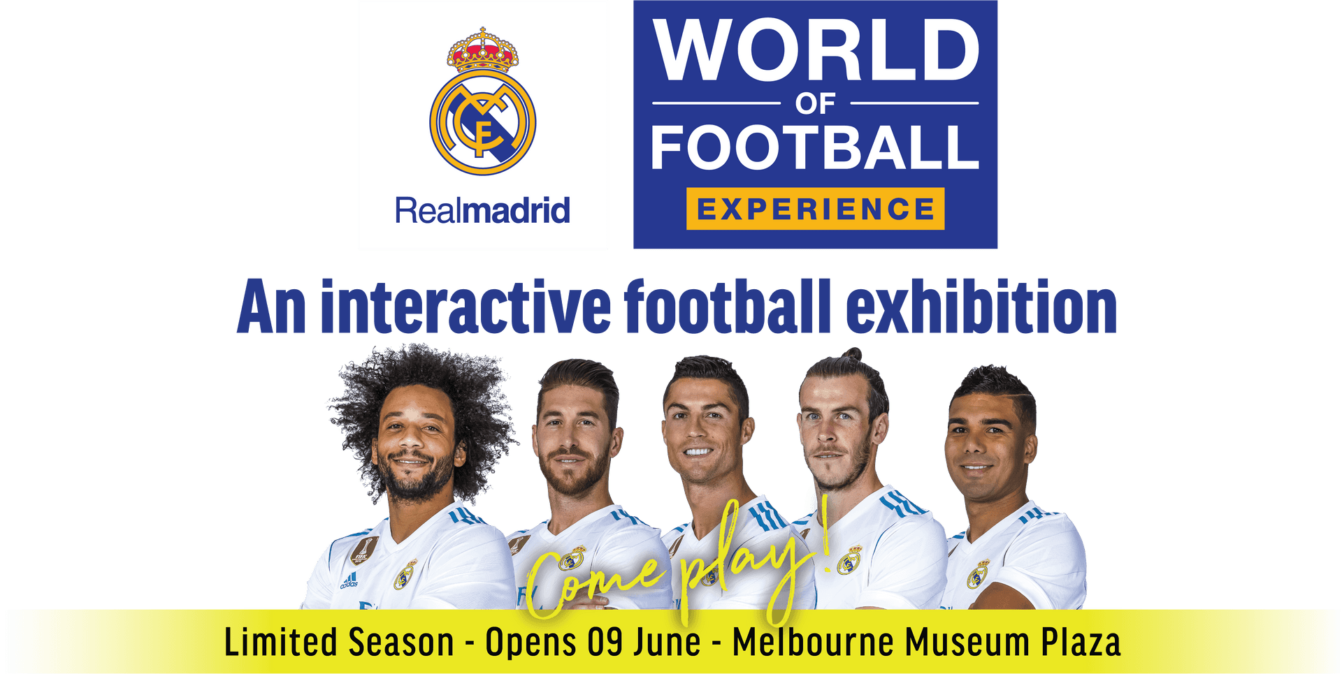 Real Madrid Interactive Football Exhibition Advert PNG