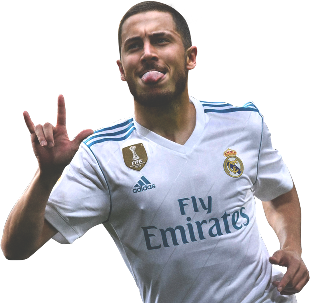 Real Madrid Player Celebration Gesture PNG