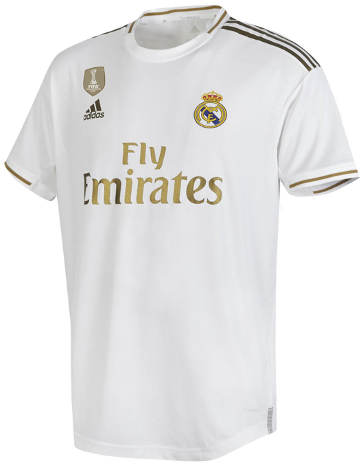 Real Madrid White Home Jersey PNG
