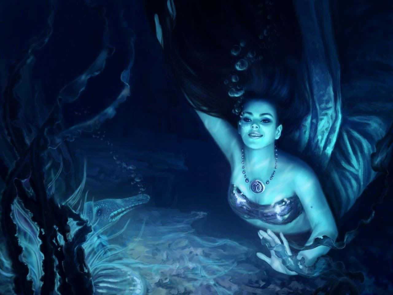 Dermythos Ist Real - Eine Echte Meerjungfrau. Wallpaper