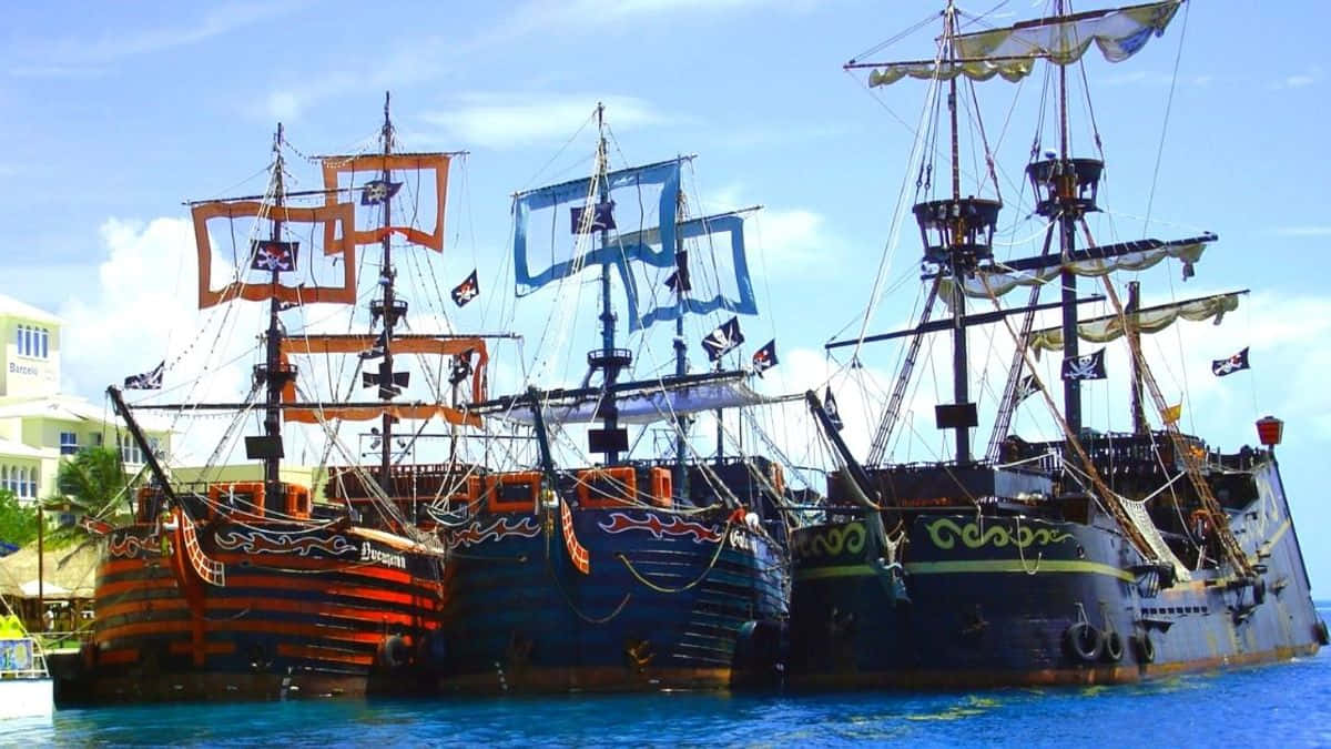 Immaginereale Della Nave Pirata Dei Caraibi