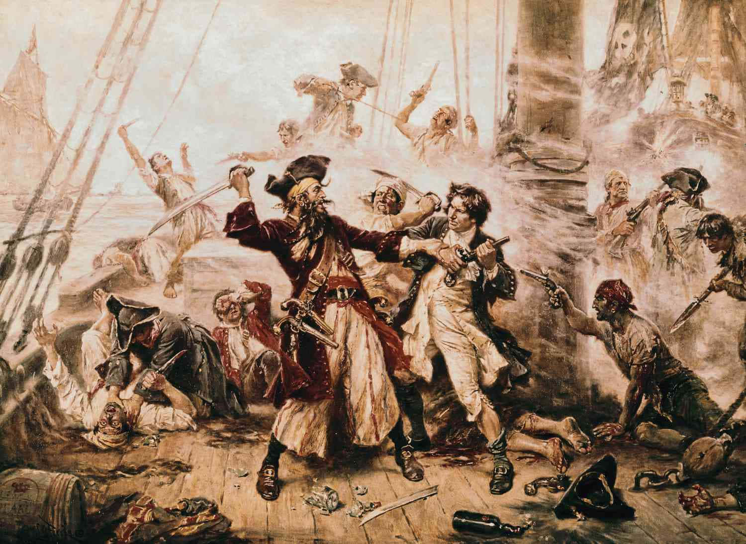 Real Pirate Of The Caribbean Painting Picture