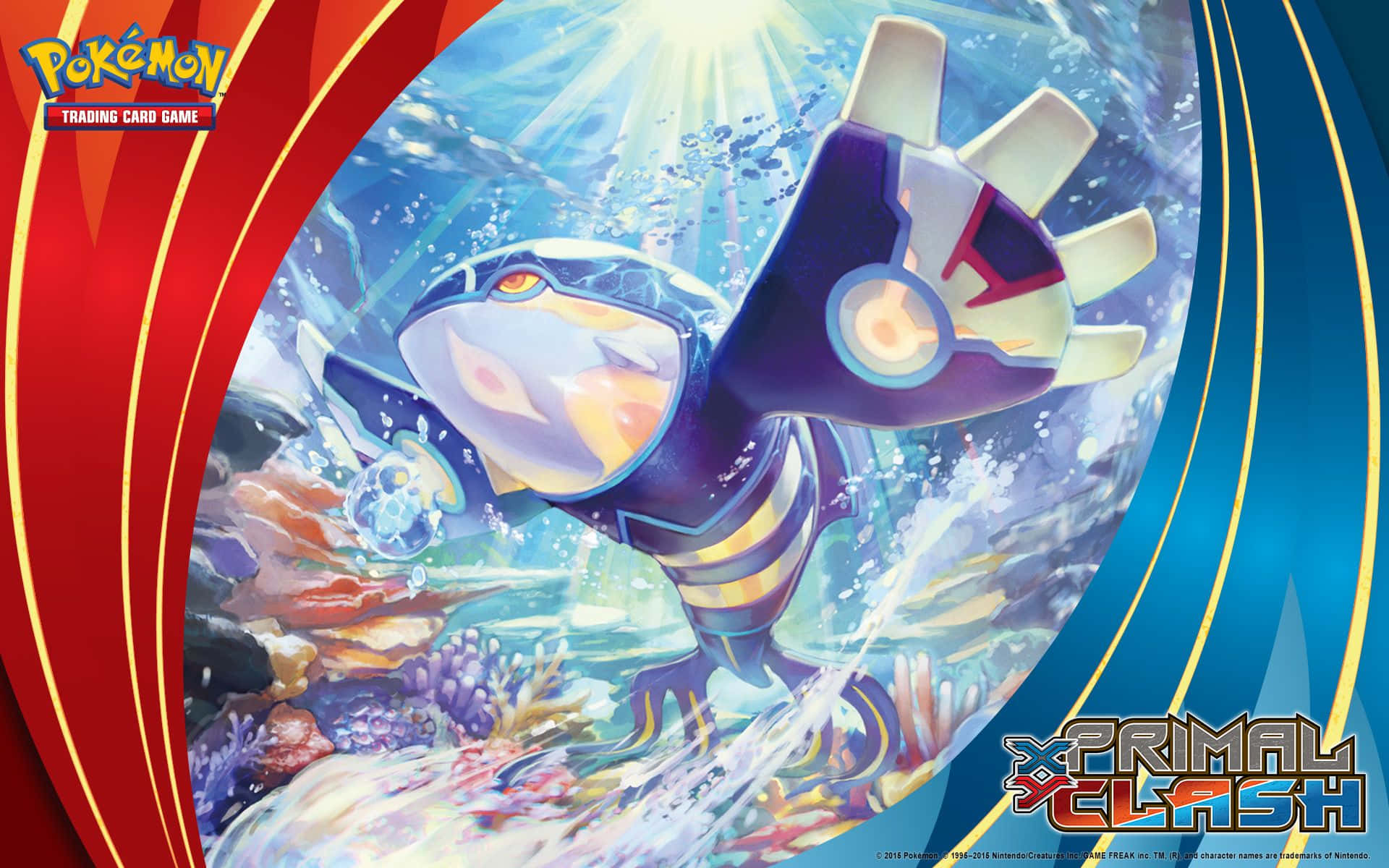 Pokemon Pearl - A Card With A Pokemon In The Water Wallpaper