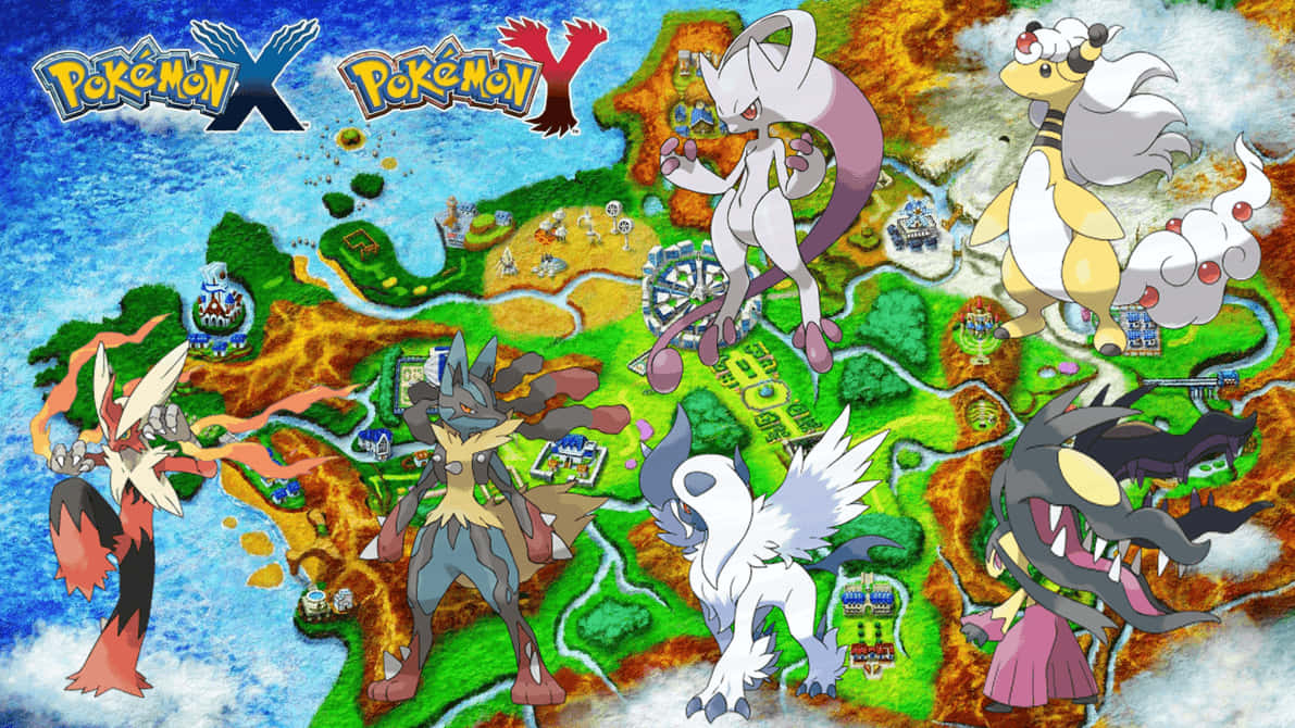 pokemon x and y legendaries wallpaper