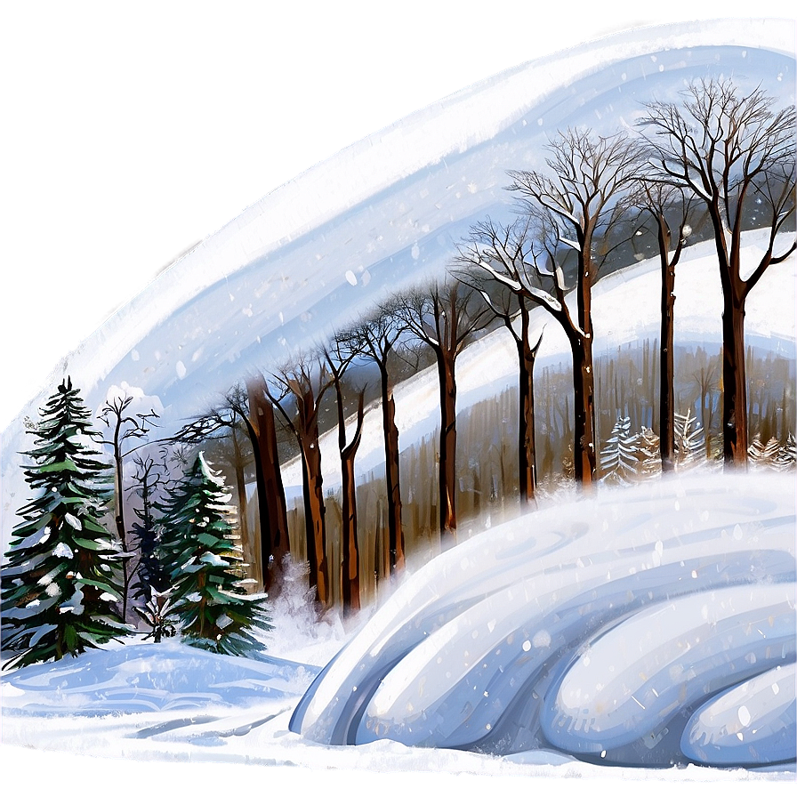 Real Snowy Wonders Png 06252024 PNG