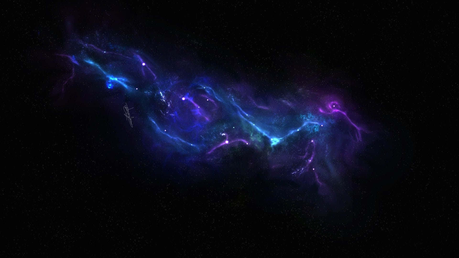 Blue And Violet Real Space Wallpaper