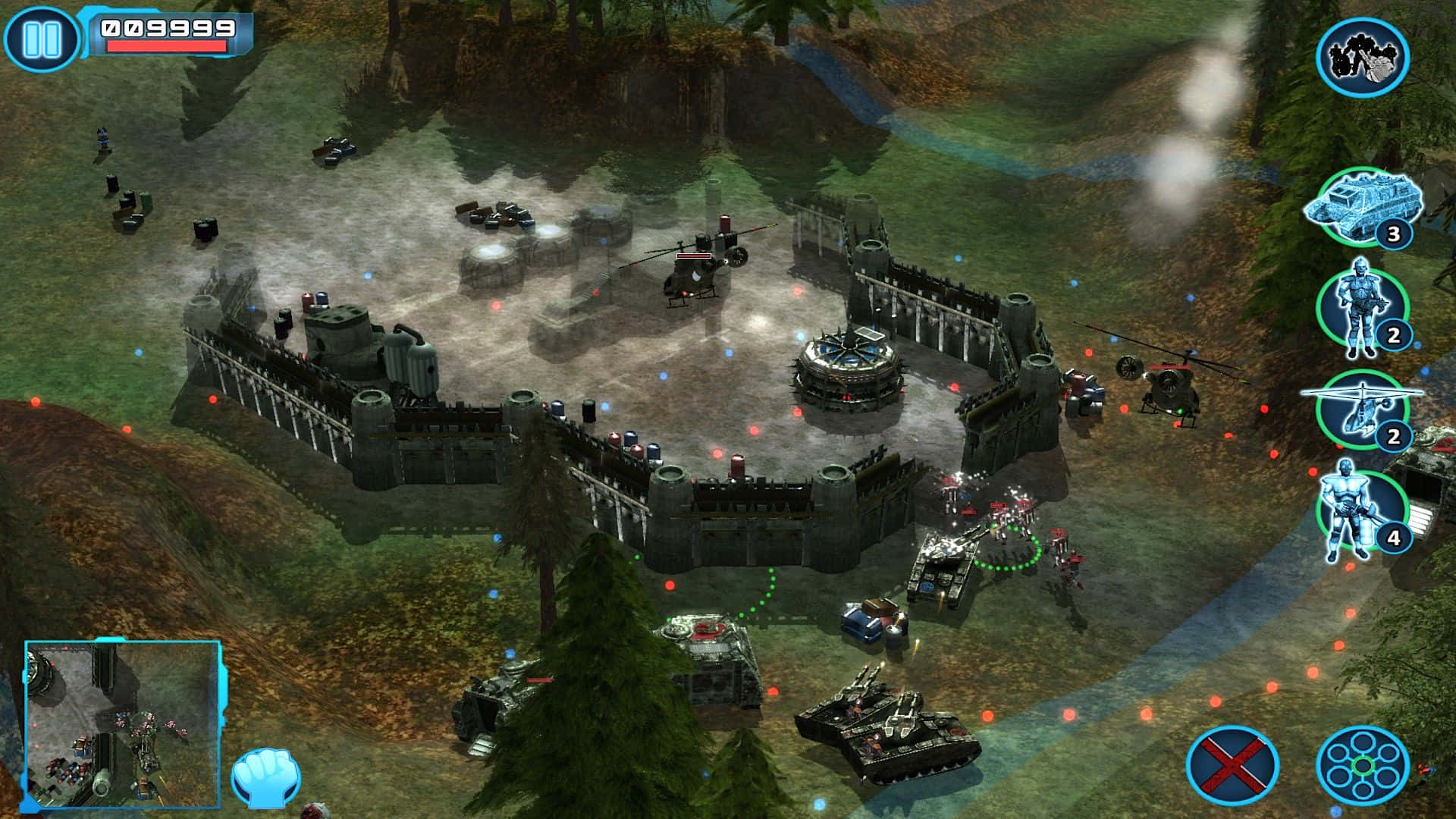 Epic battle in a captivating real-time strategy game Wallpaper