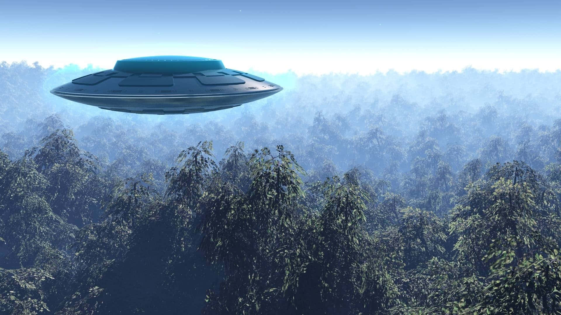 Mystifying UFO Illumination in a Night Sky
