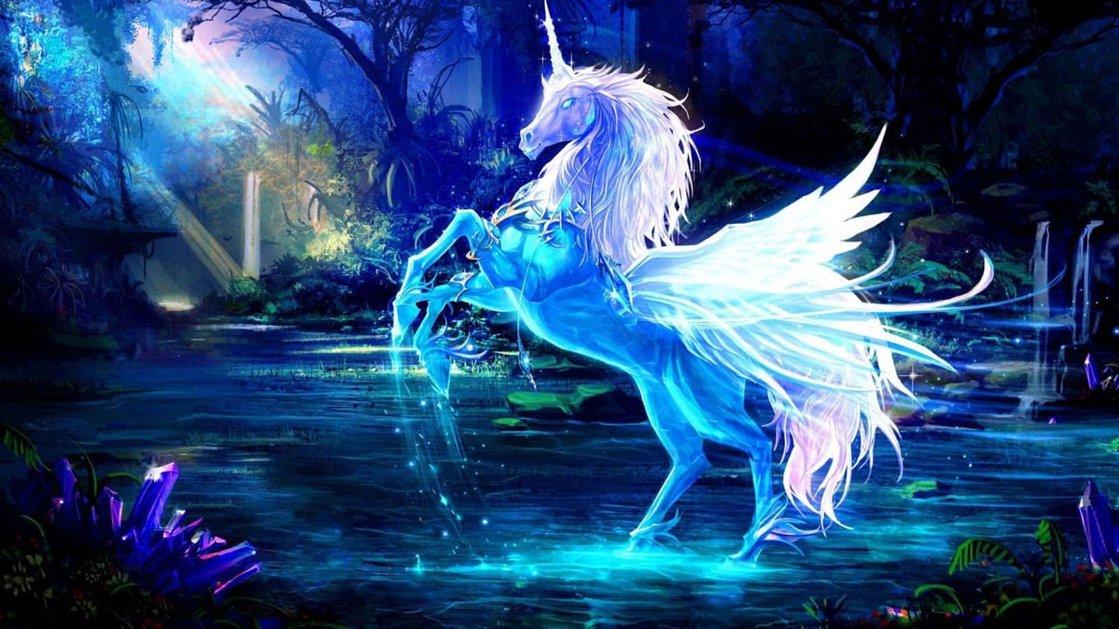 "A Glimpse into Magic: A Real Unicorn" Wallpaper