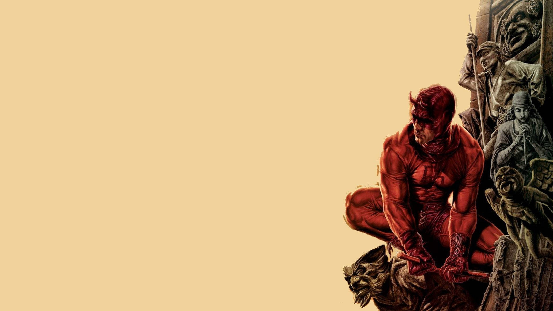 Realistic And Minimalistic Daredevil Background