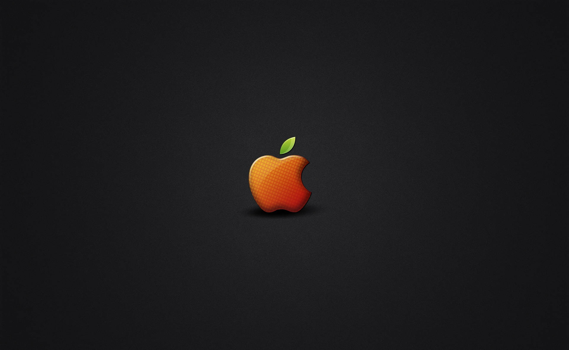 Realistic Apple Logo Black Mac Wallpaper