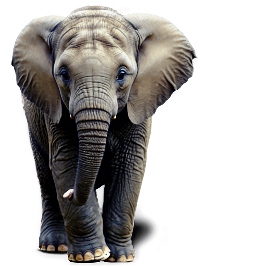 Realistic Baby Elephant Png 06122024 PNG