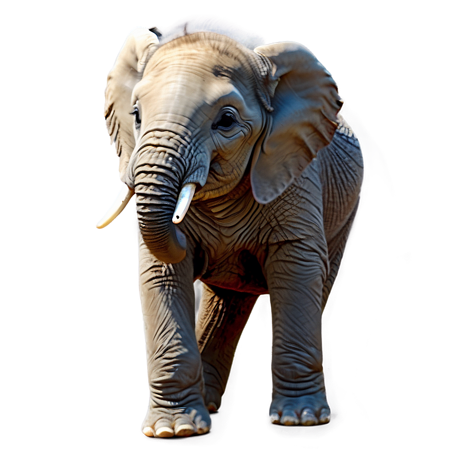 Realistic Baby Elephant Png Qbh23 PNG