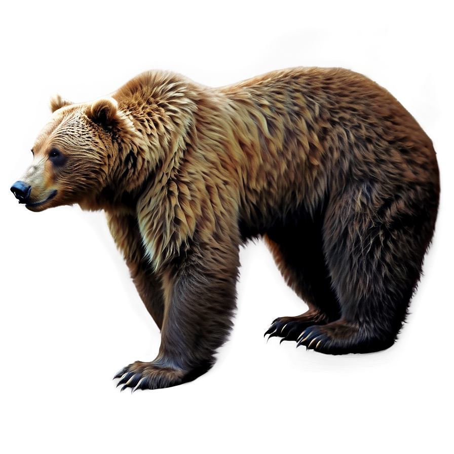 Download Realistic Bear Drawing Png Mbf | Wallpapers.com