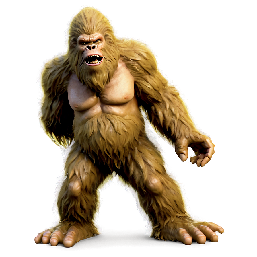 Realistic Bigfoot Figure Png Qld PNG