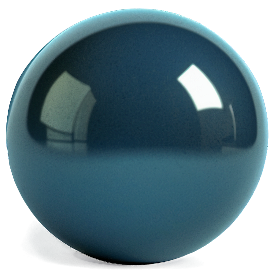 Realistic Blue Ball Png 06132024 PNG