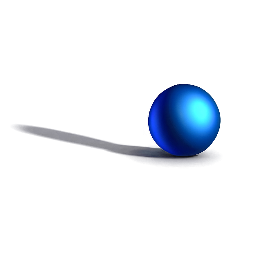 Realistic Blue Ball Png 06132024 PNG