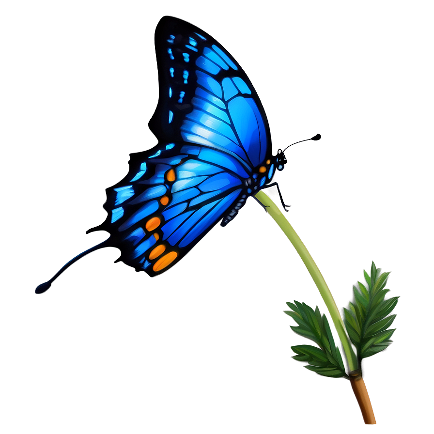 Realistic Blue Butterflies Png 44 PNG