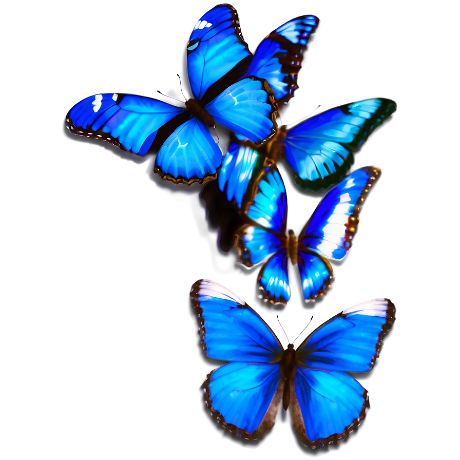 Realistic Blue Butterfly Image Png 05212024 PNG