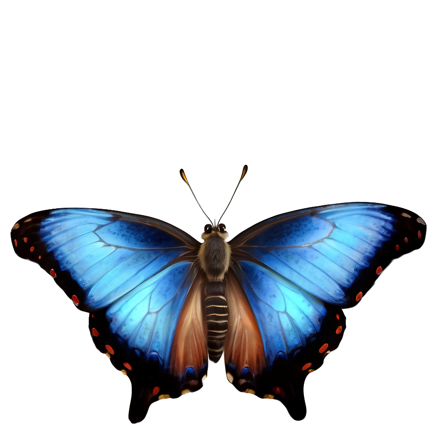 Realistic Blue Butterfly Image Png 48 PNG