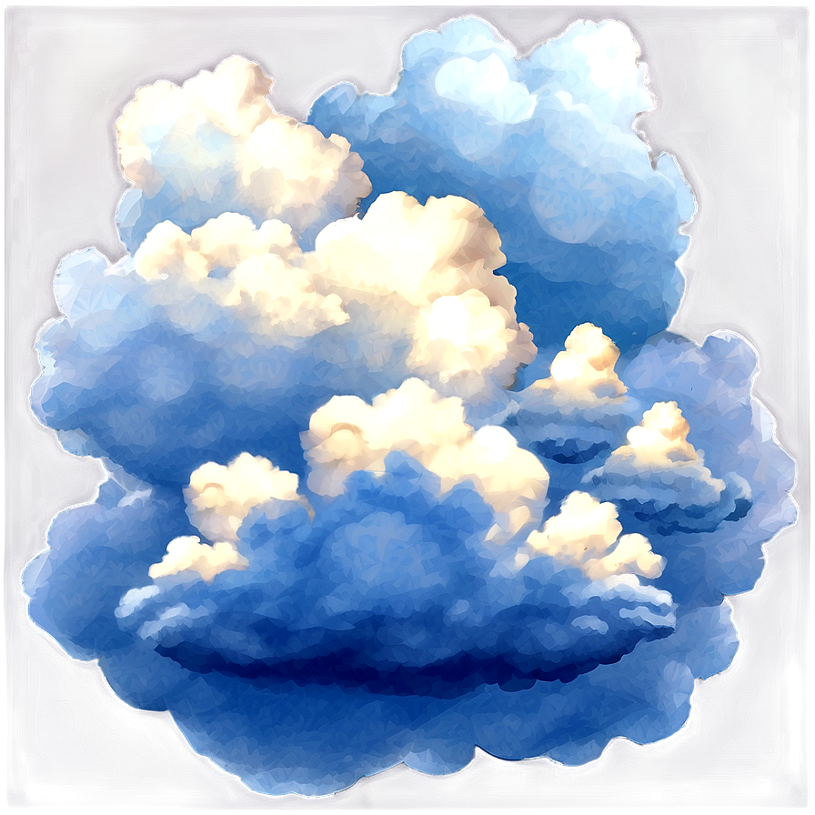Realistic Blue Clouds Png 06202024 PNG