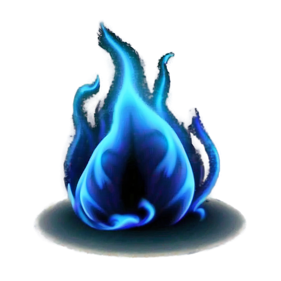 Download Realistic Blue Fire Effect Png Kvm29 | Wallpapers.com