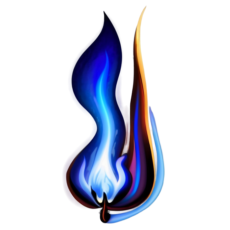 Realistic Blue Flames Png Kbk PNG