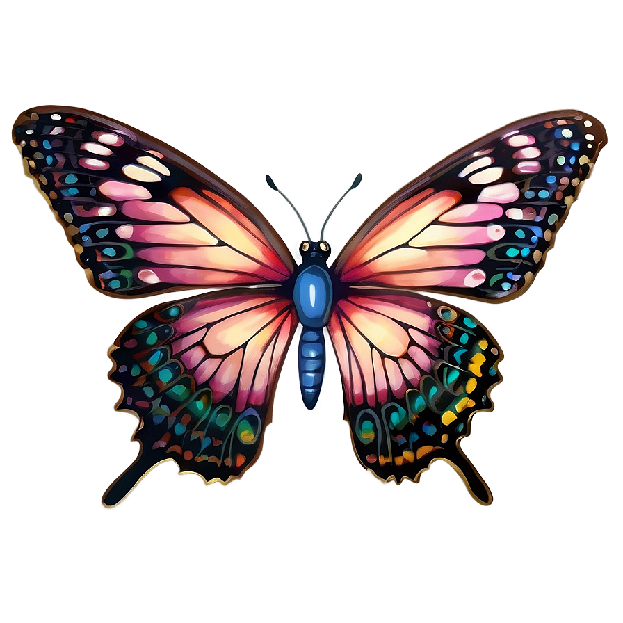 Realistic Butterfly Outline Png Gha PNG