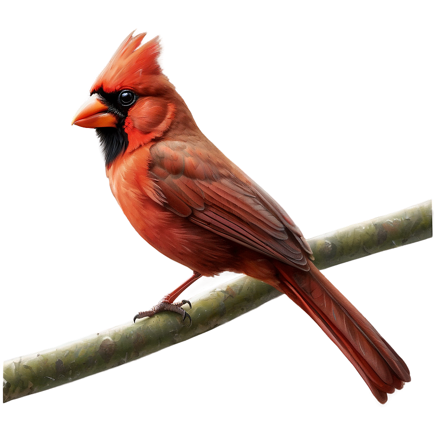 Realistic Cardinal Drawing Png Sni PNG