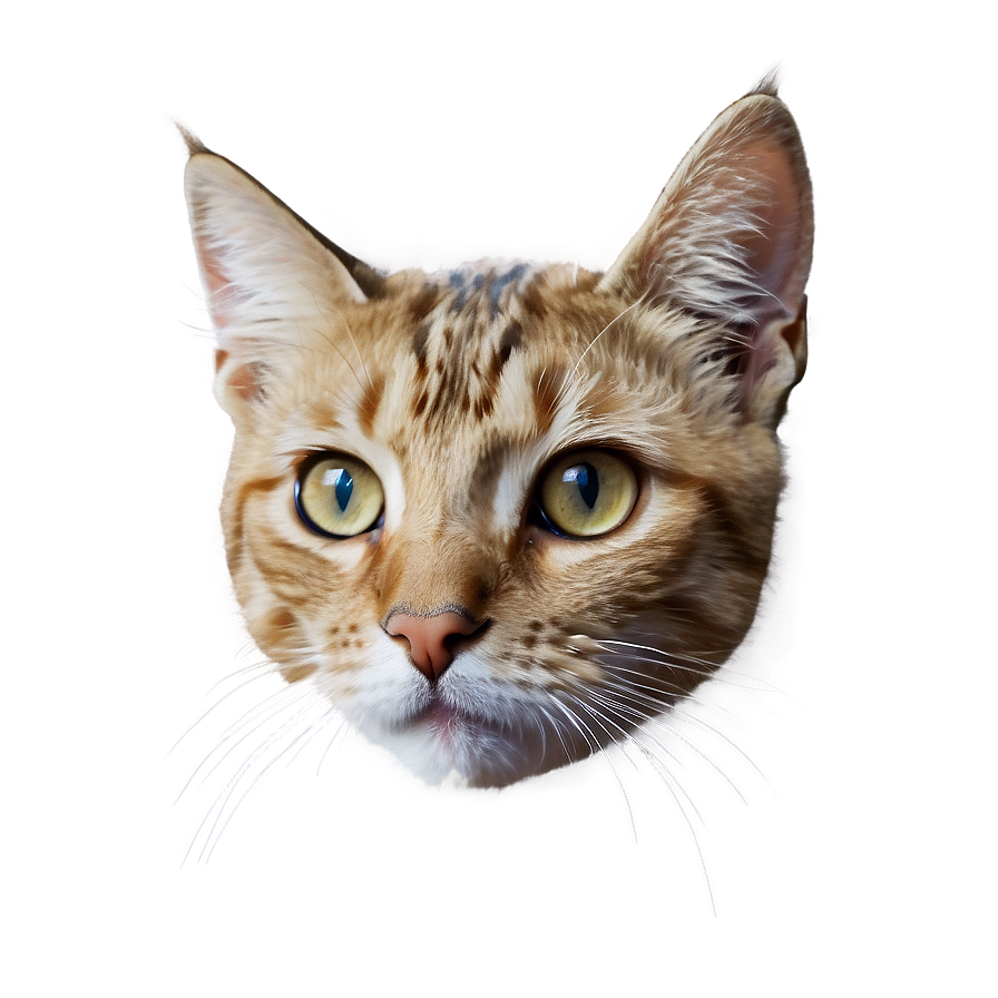 Realistic Cat Head Drawing Png Sgk51 PNG