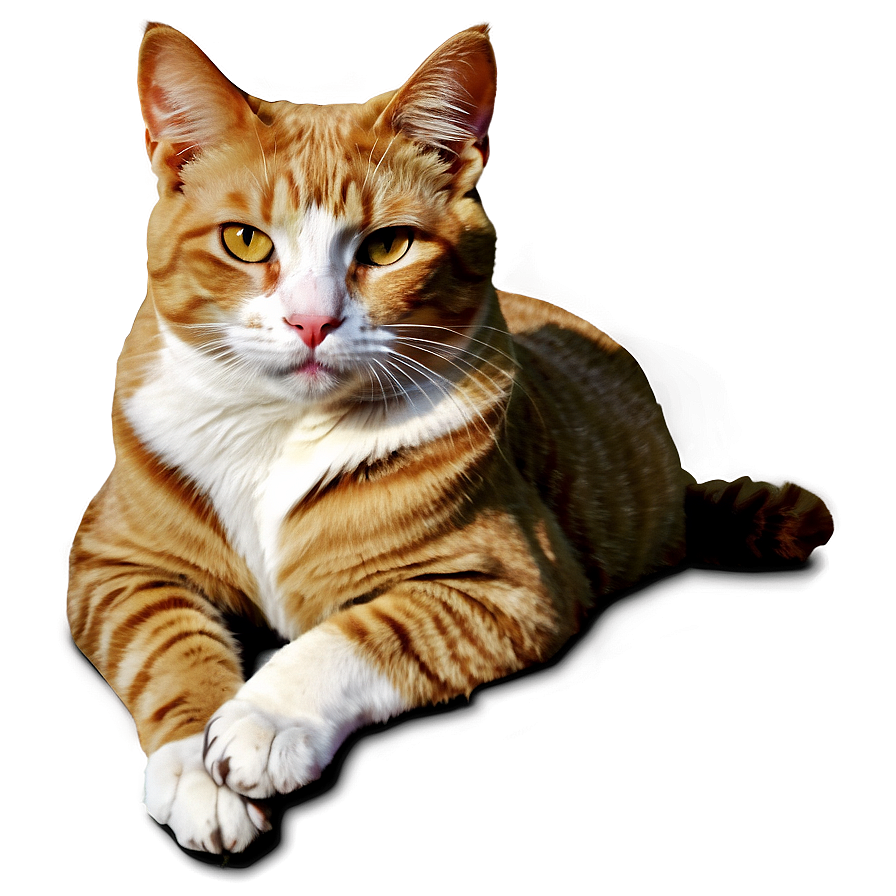 Realistic Cat Portrait Png B PNG