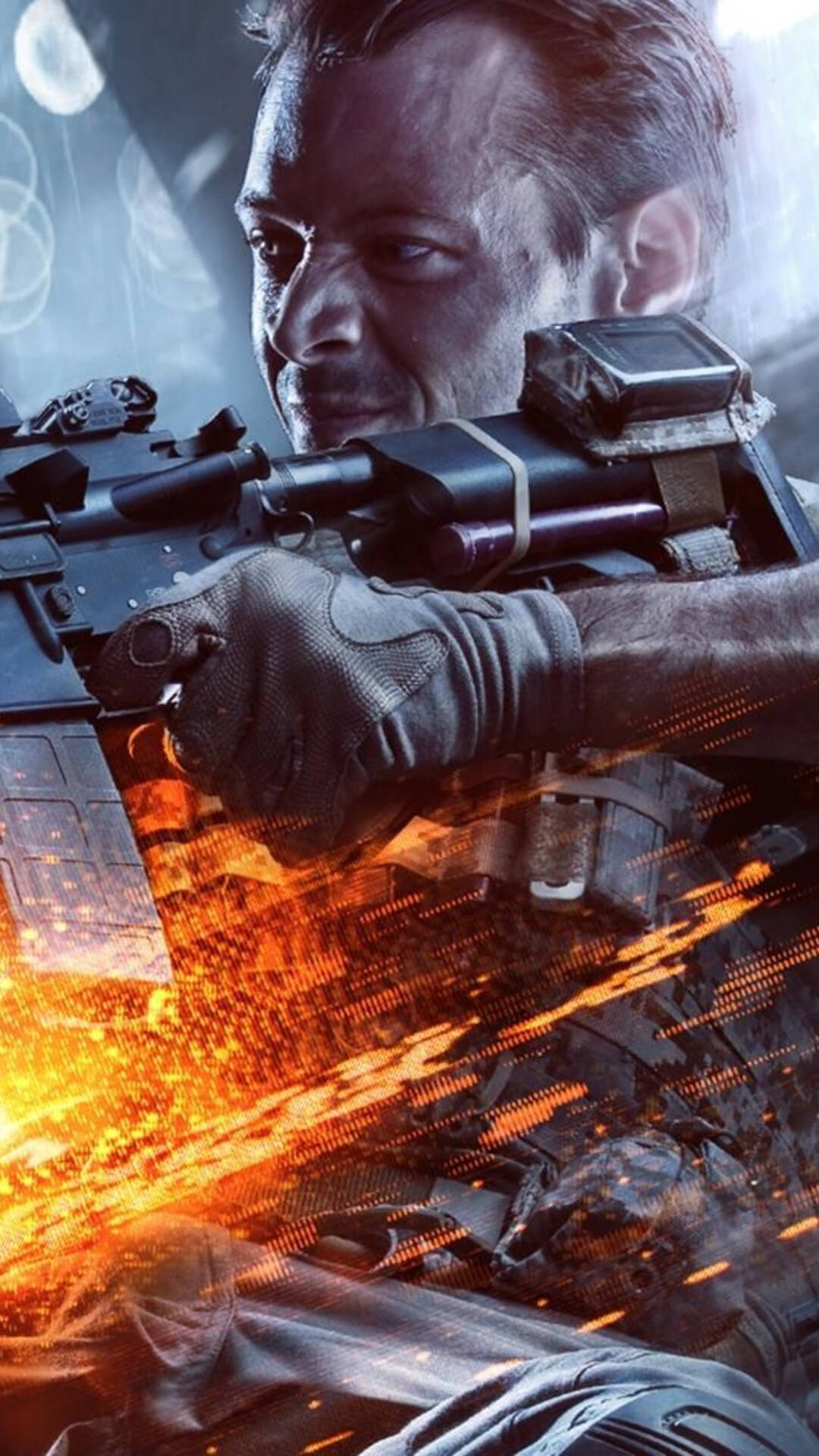 Realistischercharakter In Battlefield 4 Handy Wallpaper